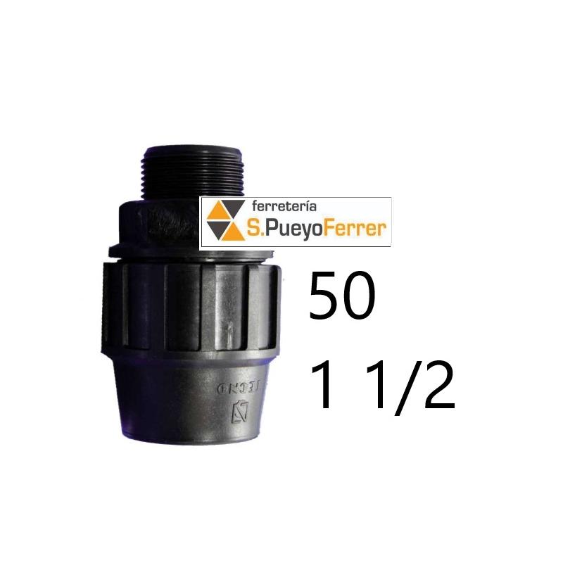 ENLACE PE ROSCA MACHO 50-1 1/2