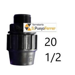 ENLACE PE ROSCA MACHO 20-1/2