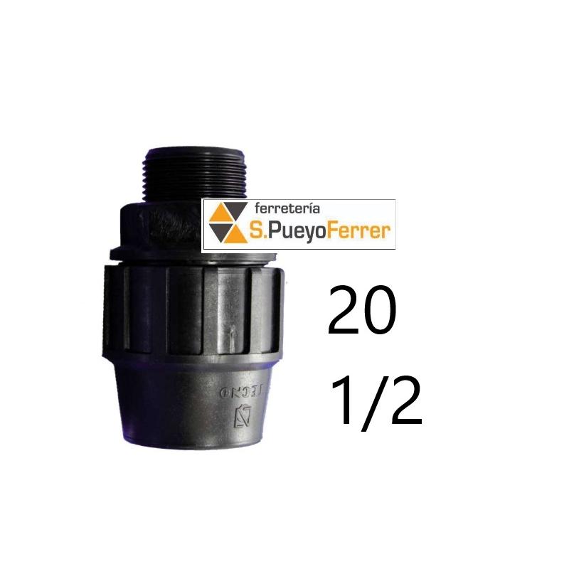 ENLACE PE ROSCA MACHO 20-1/2