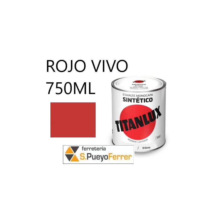 ESMALTE BRILLANTE ROJO VIVO 0,750L