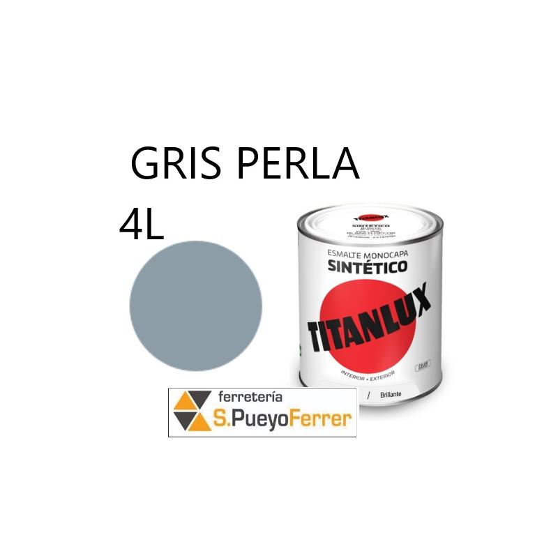 ESMALTE BRILLANTE GRIS PERLA 4L