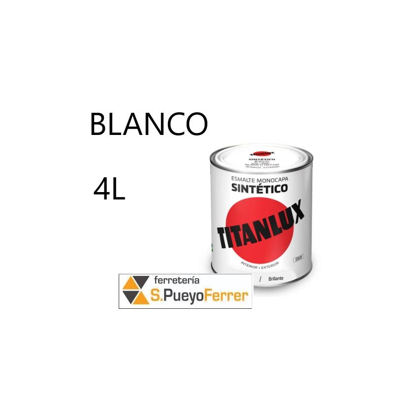 ESMALTE BRILLANTE BLANCO 4L