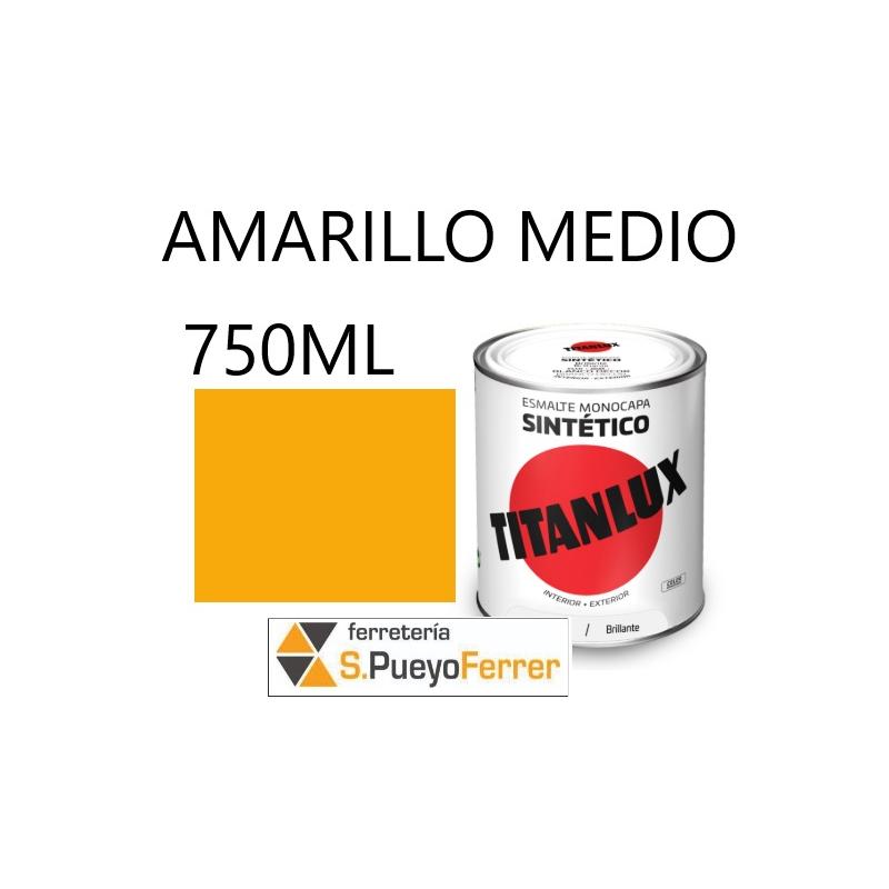 ESMALTE BRILLANTE AMARILLO MEDIO 750ML