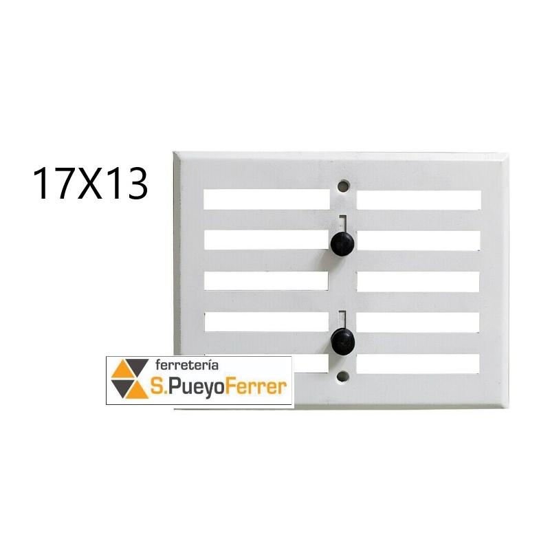 REJILLA REGULABLE BLANCA POLIES 17X13