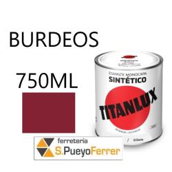 ESMALTE BRILLANTE BURDEOS 0,75L