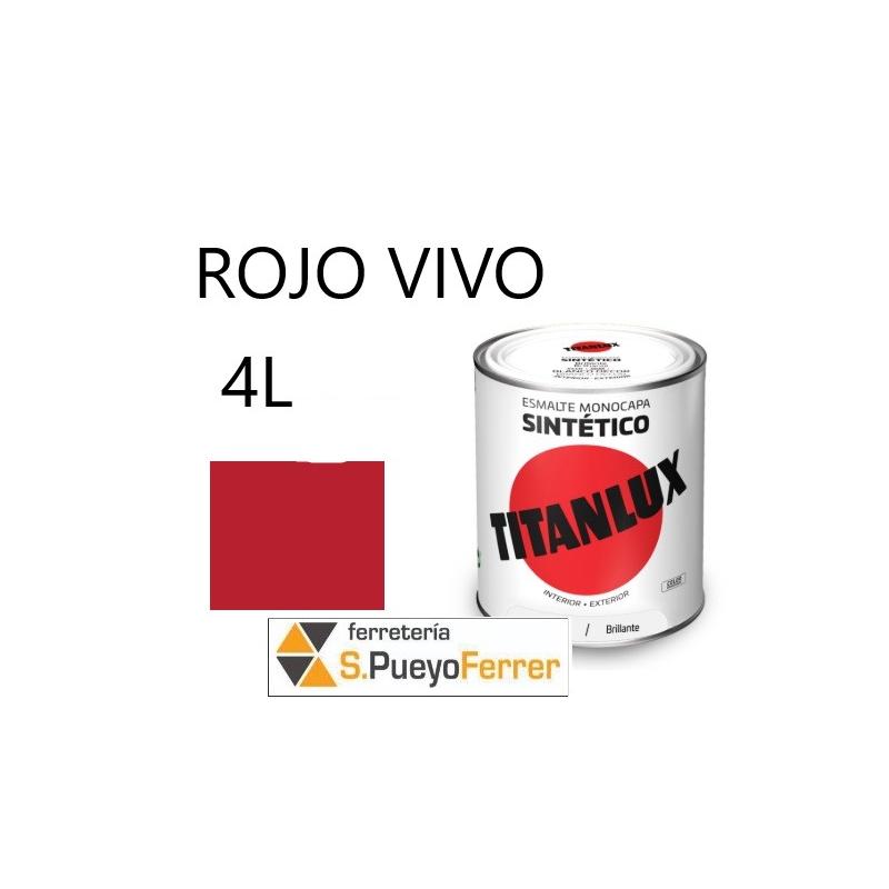 ESMALTE BRILLANTE ROJO VIVO 4L