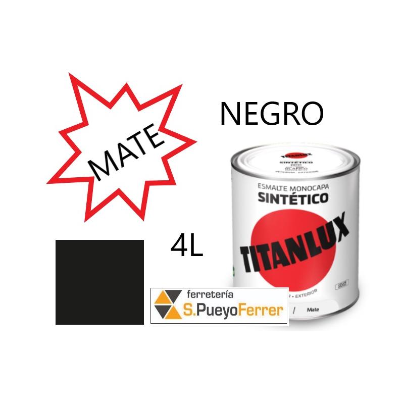 ESMALTE MATE NEGRO 4L
