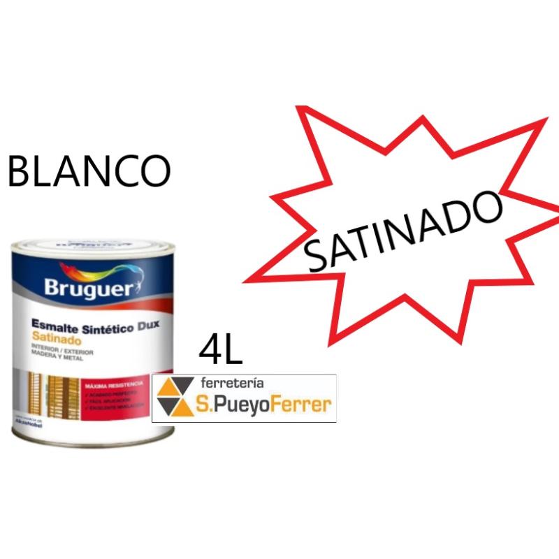 ESMALTE SATINADO BLANCO 4L