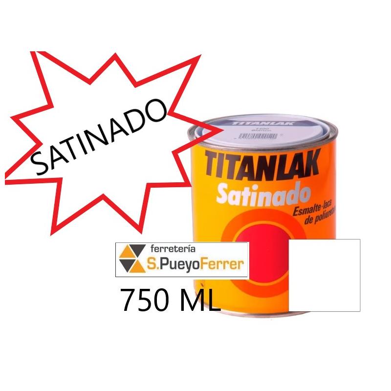 ESMALTE SATINADO BLANCO LACA POLIURETANO 0,75L