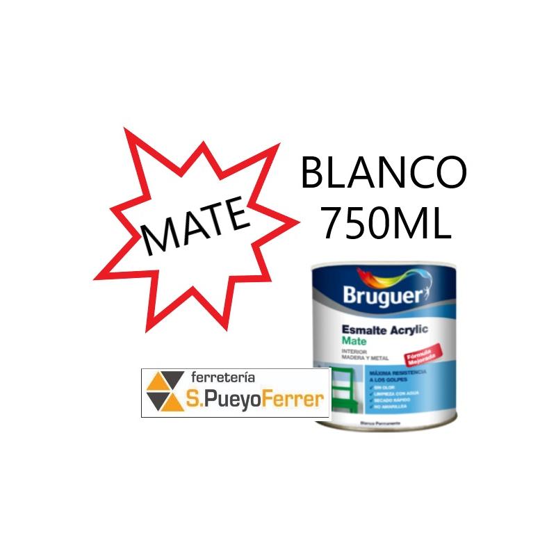 ESMALTE ACRILICO MATE BLANCO 750ML
