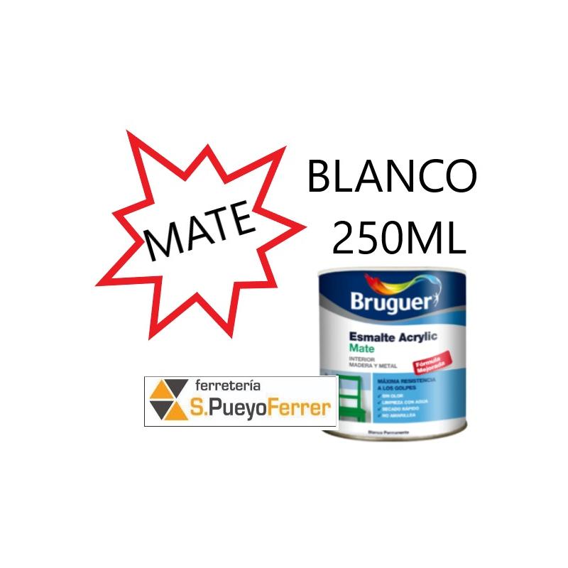 ESMALTE ACRILICO MATE BLANCO 250ML