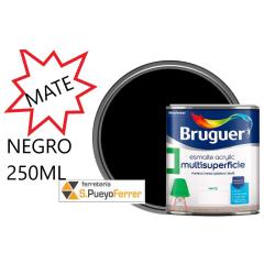 ESMALTE ACRILICO MATE NEGRO 250ML