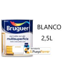 ESMALTE ACRILICO SATINADO BLANCO 2,5L