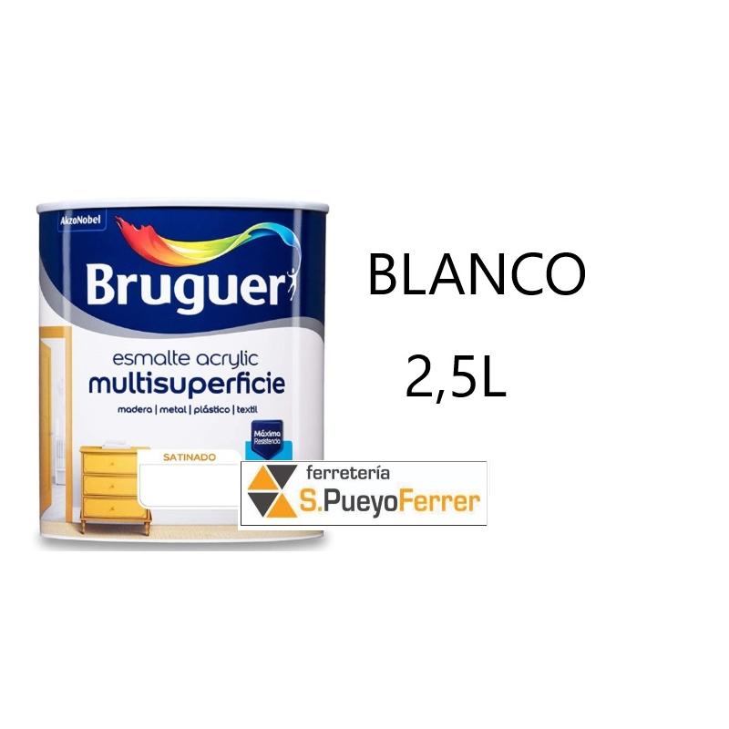 ESMALTE ACRILICO SATINADO BLANCO 2,5L