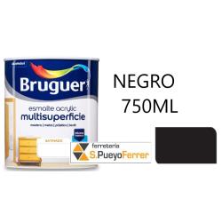ESMALTE ACRILICO SATINADO NEGRO 750ML