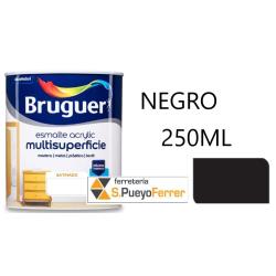 ESMALTE ACRILICO SATINADO NEGRO 250ML