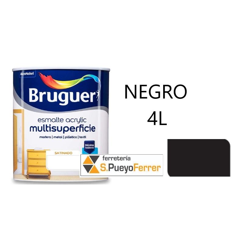 ESMALTE ACRILICO SATINADO NEGRO 4L ESMALTE ACRILICO SATINADO NEGRO 4L