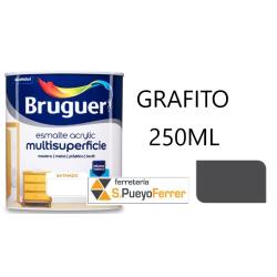 ESMALTE ACRILICO SATINADO GRAFITO 250ML