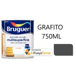 ESMALTE ACRILICO SATINADO GRAFITO 750ML