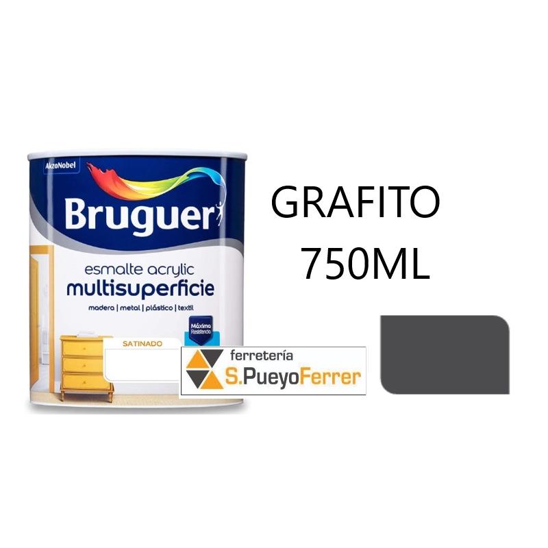 ESMALTE ACRILICO SATINADO GRAFITO 750ML