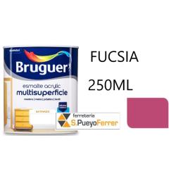ESMALTE ACRILICO SATINADO FUCSIA 250ML