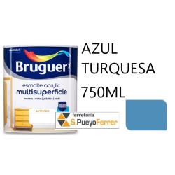 ESMALTE ACRILICO SATINADO AZUL TURQUESA  750ML