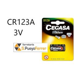 PILA CEGASA LITIO CR123A 3V