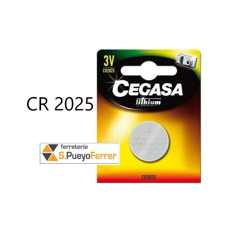 PILA CEGASA LITIO CR2025 3V BT