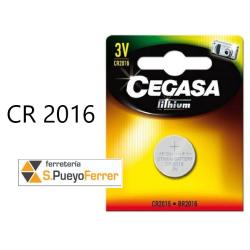PILA CEGASA LITIO BOTON CR2016 3V