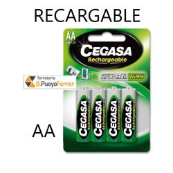 PILA CEGASA RECARGABLE HR6 AA B4