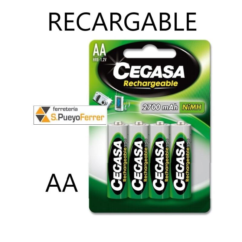 PILA CEGASA RECARGABLE HR6 AA B4