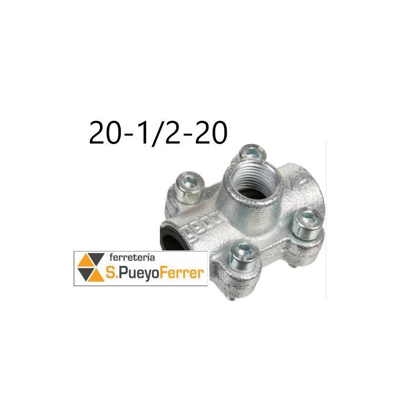 ABRAZADERA GEBO CON TOMA 1/2 20 - 1/2