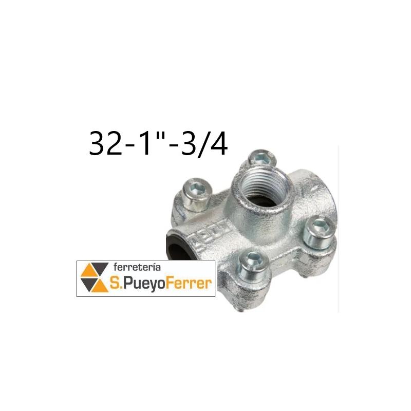 ABRAZADERA GEBO CON TOMA 1" 32 - 3/4