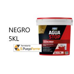 AGUASTOP CAUCHO FIBRAS NEGRO 5K