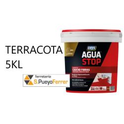 AGUASTOP CAUCHO FIBRAS TERRACOTA 5K