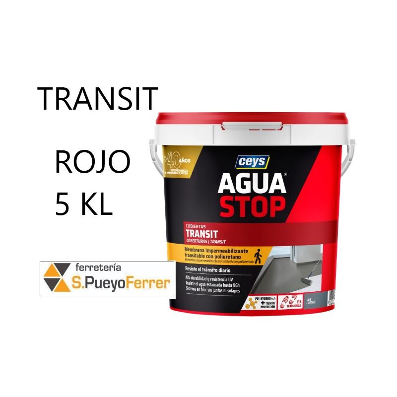 AGUASTOP 5KG ROJO TRANSIT