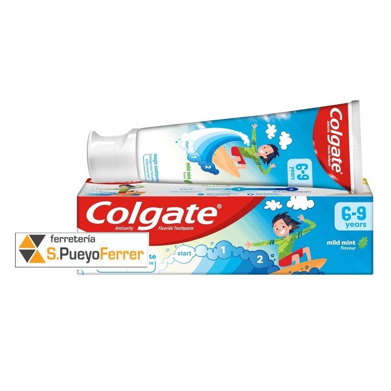 PASTA DIENTES COLGATE JUNIOR 6-9 AÑOS (MENTA SUAVE)
