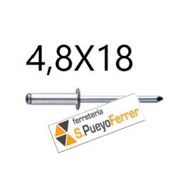 REMACHE ALUM CAB ALOMADA 4,8X18 50U