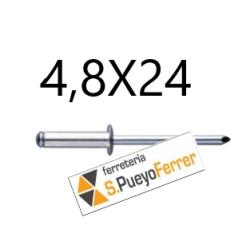 REMACHE ALUM CAB ALOMADA 4,8X24 25U