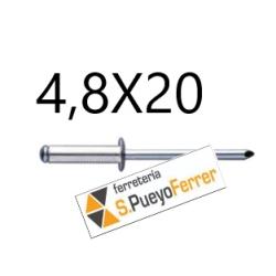 REMACHE ALUM CAB ALOMADA 4,8X20 50U