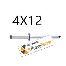 REMACHE ALUM CAB ALOMADA 4X12 50U