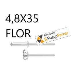 REMACHE ALUM FLOR ALOMADA 4,8X35 25U