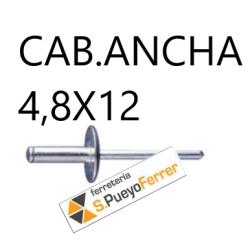 REMACHE ALUM CAB ANCHA 4,8X12 25U