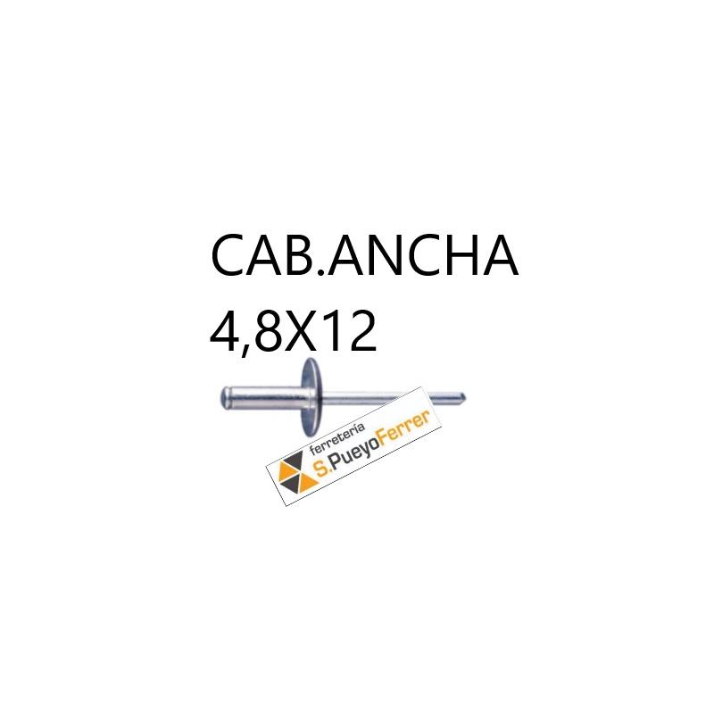 REMACHE ALUM CAB ANCHA 4,8X12 25U
