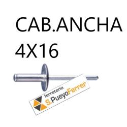 REMACHE ALUM CAB ANCHA 4X16 35U