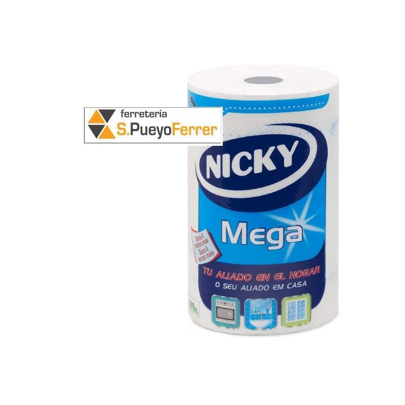 PAPEL COCINA NICKY MEGA COMPACTO 1 4 ROLLO (MAXI ROLLO 125 SER)