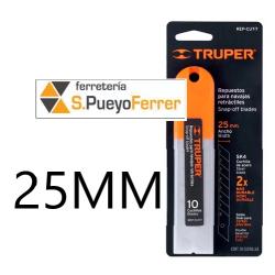 ESTUCHE RECAMBIO 25MM HOJA CUTTER 10U