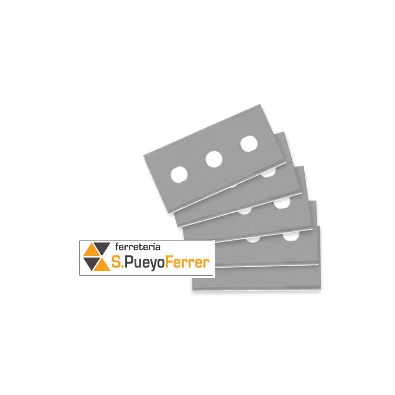 REPUESTO CUCHILLAS RASCA VIDRIO 5u