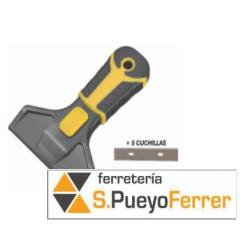 RASCAVIDRIO 90MM + 5 HOJAS PROFESIONAL