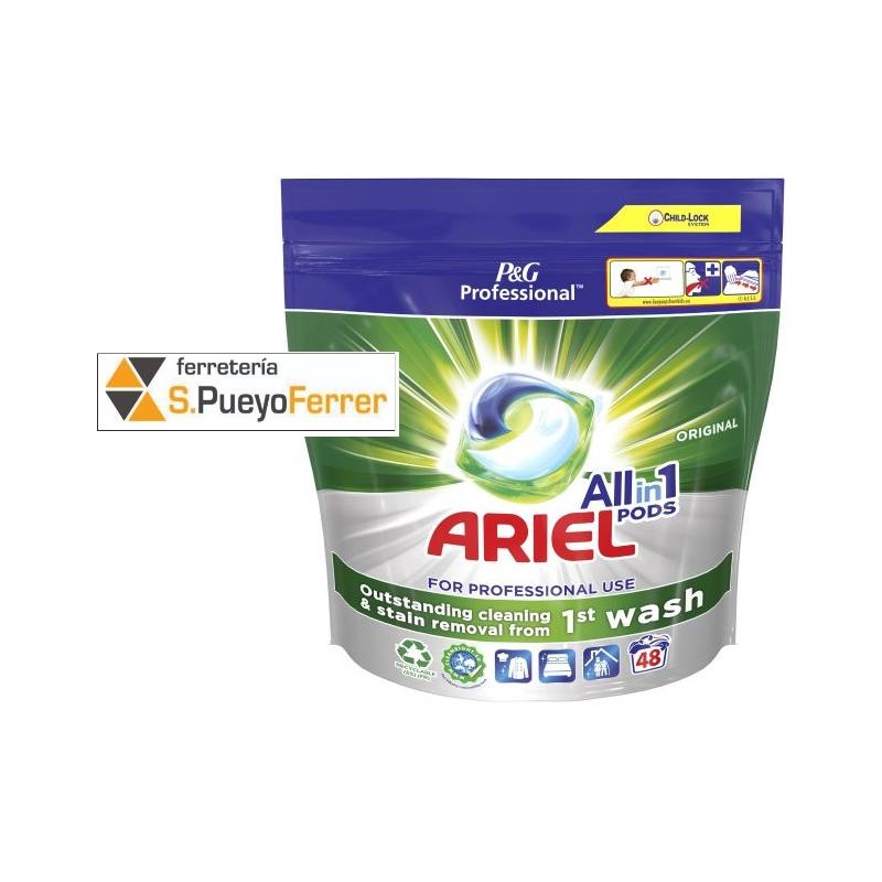 DETERGENTE ARIEL PODS REGULAR 48 (PROFESIONAL)